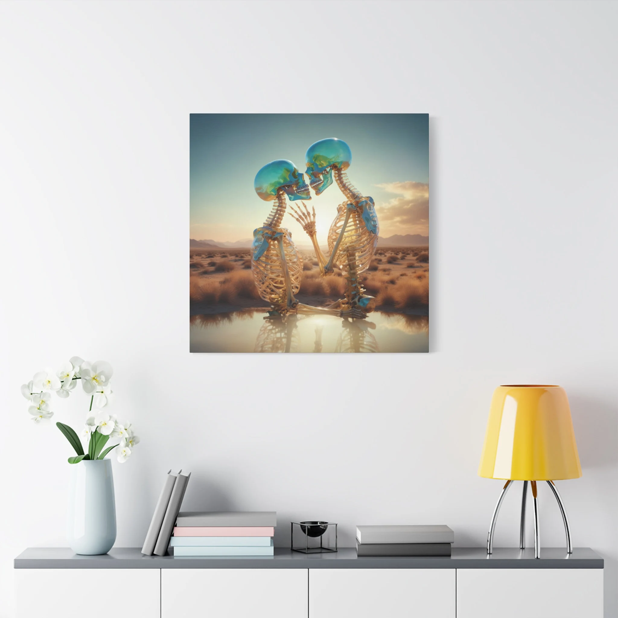 Los Amantes - Lienzo mate, estirado - Imagen 2