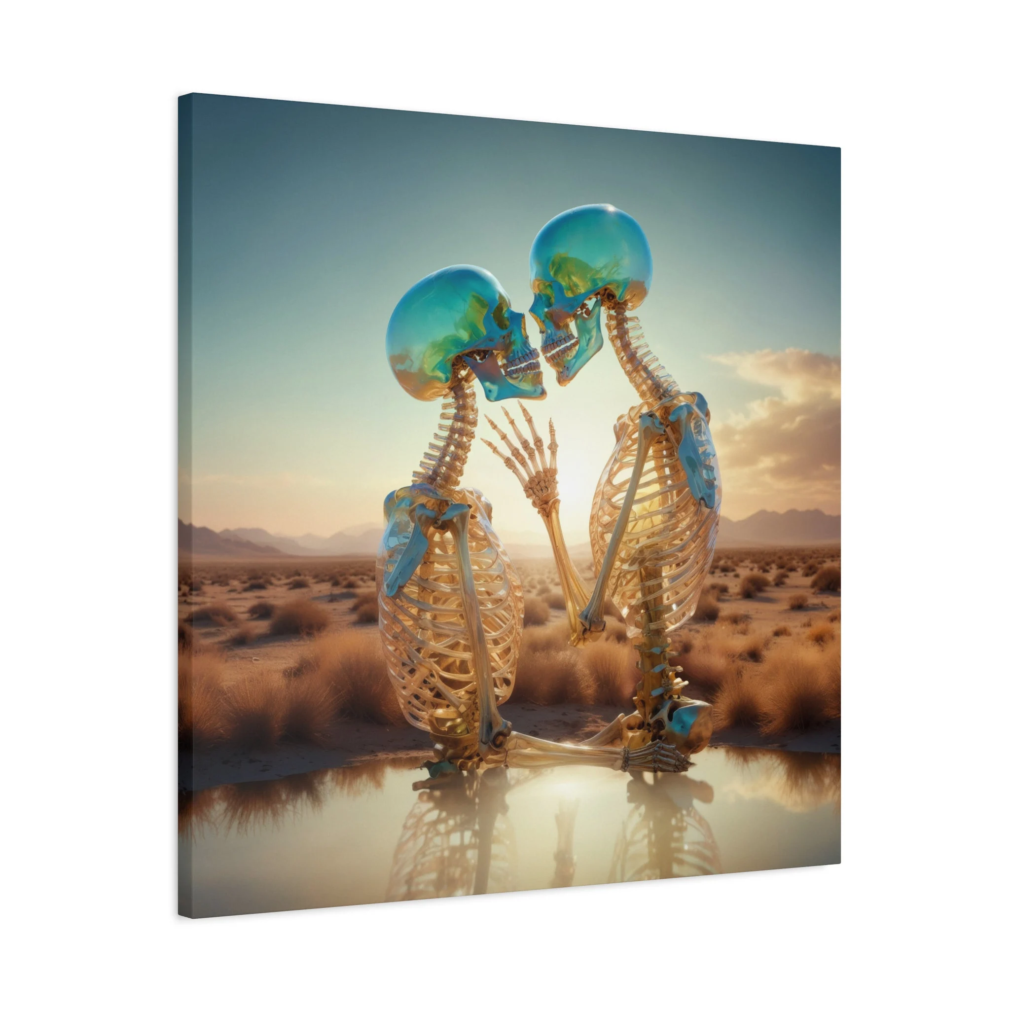 Los Amantes - Lienzo mate, estirado - Imagen 4